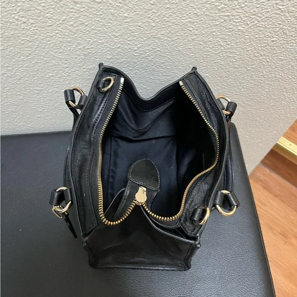 •COACH• Mini Crosby Carryall Black Smooth Leather Missing Strap - Picture 13 of 13